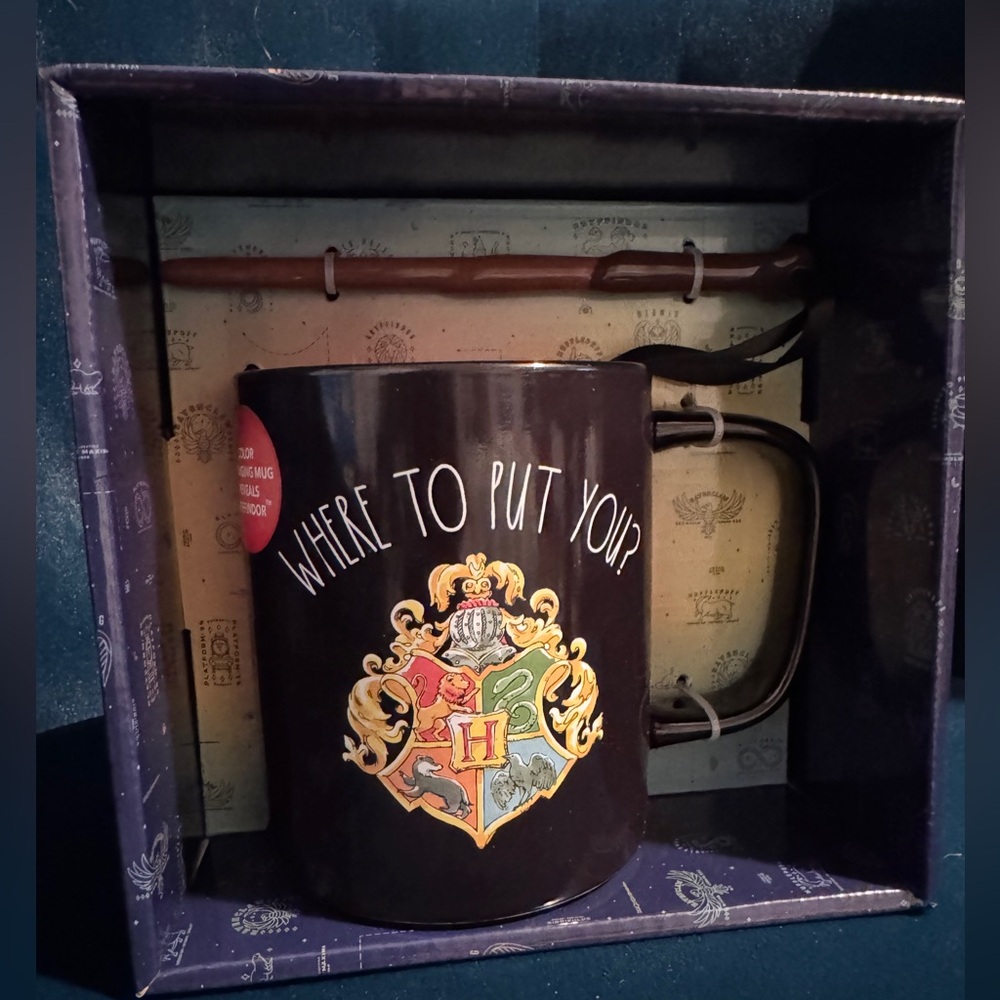 Rae Dunn Harry Potter Color Changing Sorting Mug - Gryffindor Where To Put You